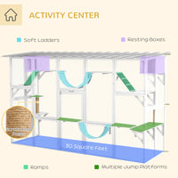 Cat Window Box , Large Catio With Shelves & Bridges, Outside Enclosure For Multiple Cats, Multiple Packages Shipped. Ple