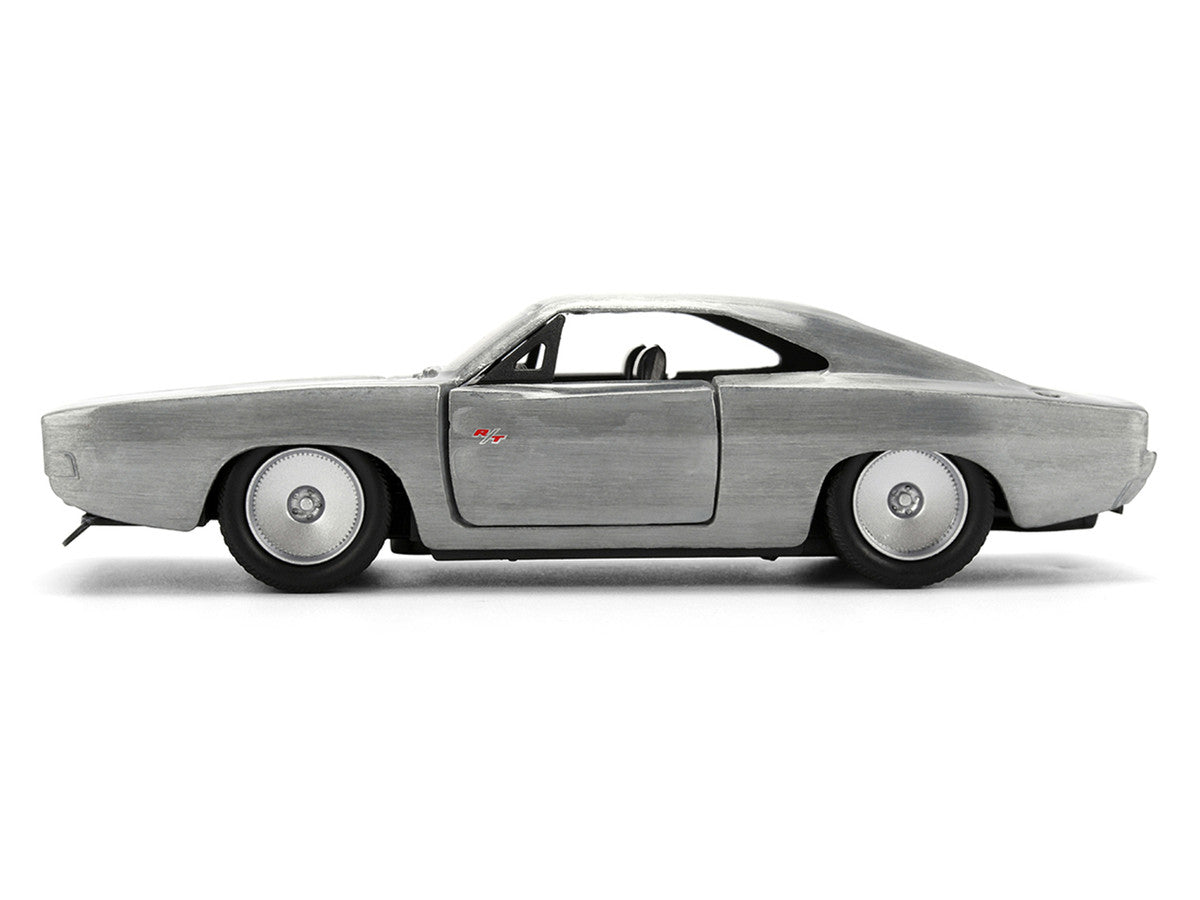Dom's Dodge Charger R/T Raw Metal "Fast & Furious 7" (2015) Movie 1/32 Diecast Model Car by Jada