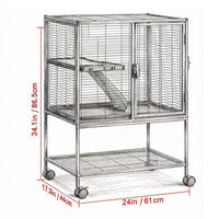 Animal Cage with Non-Slip and Easy to Clean for Outdoor