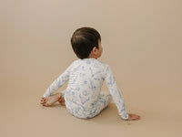 Cowboy Blues 2pc Ribbed Bamboo Pajamas - BIG FRENCHIES