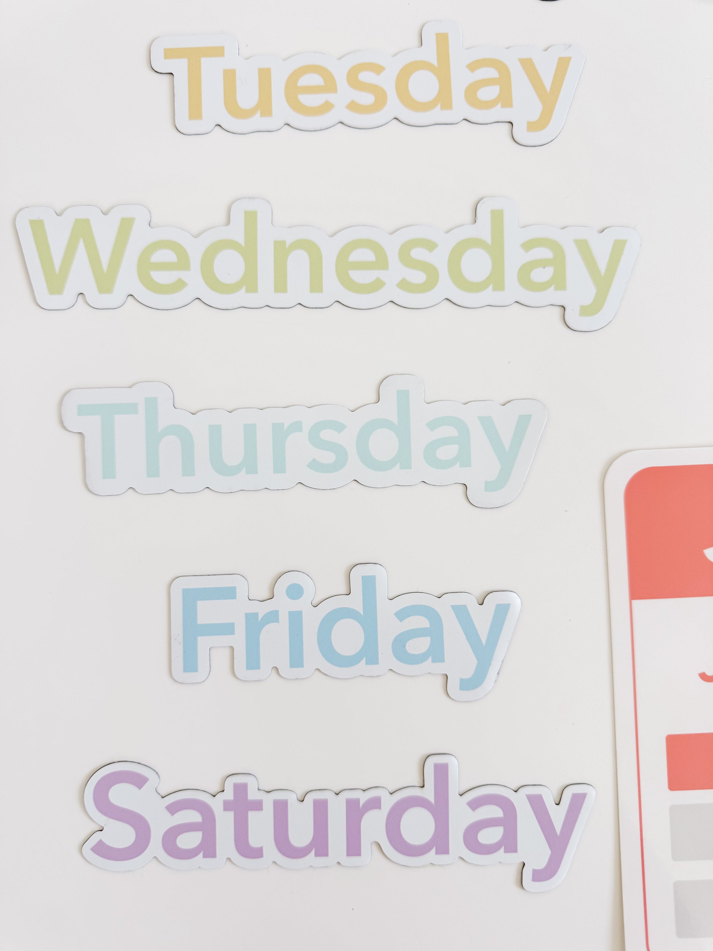 Calendar (Days, Months, Seasons) Flashcards and Magnets