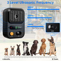 Black-Green Color Options -- 1Pc Ultrasonic Anti-Barking Device Rechargeable Auto Dog Bark Control Deterrent Box Trainin