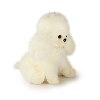 5-Inch Cream Color Chérie Poodle with Pearl Necklace