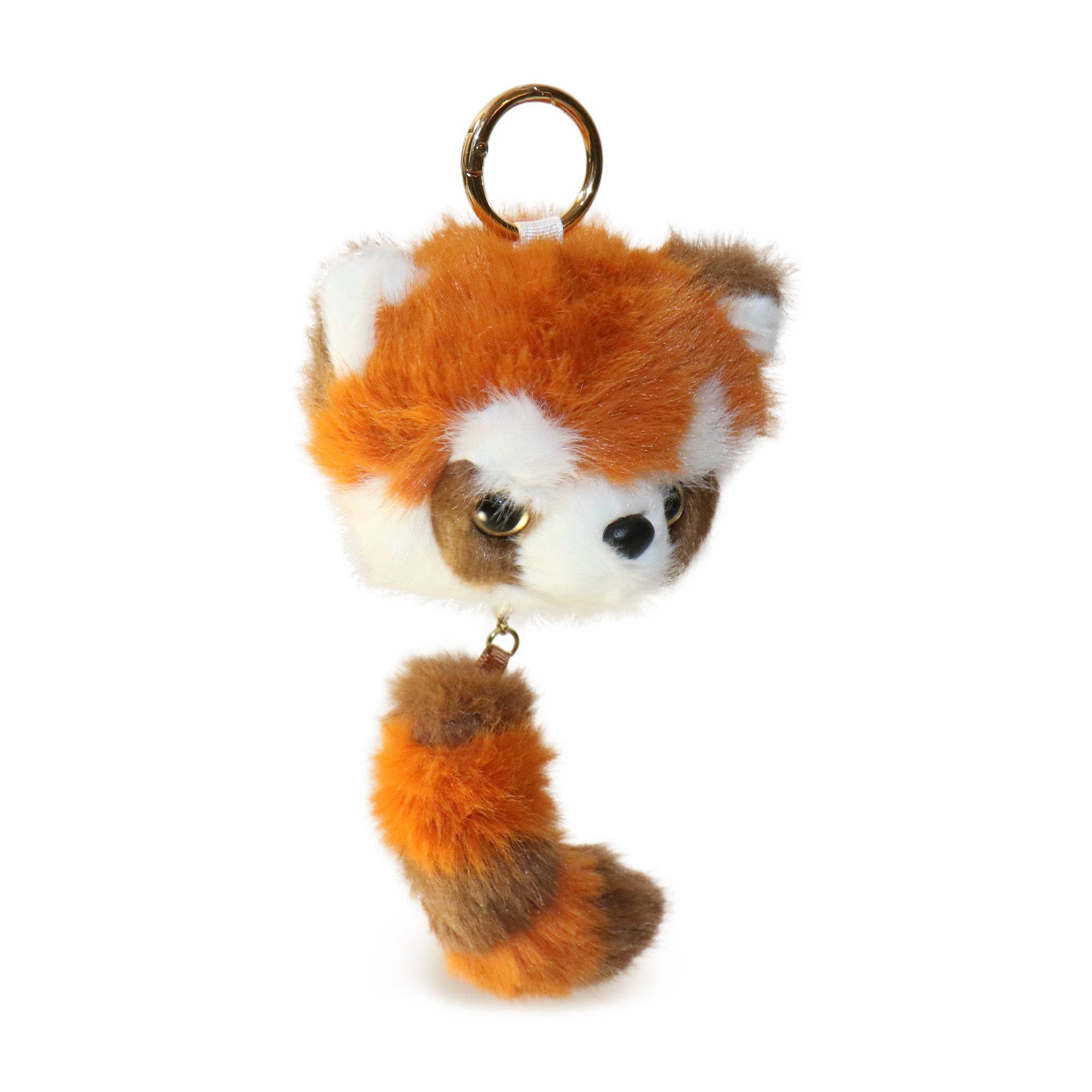 6-inch Fox Keychain with Orange and Brown Color