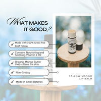Tallow and Mango Lip Balm