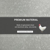 25 lbs Capacity Automatic Chicken Poultry Feeder with a Galvanized Steel and Aluminium Build, Weatherproof Design