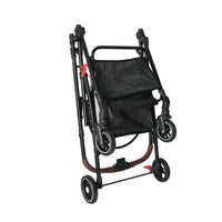 4-Wheel Foldable Pet Stroller for Dogs & Cats 360° Rotating Wheels, Separable Carrier & Travel Bag for Small Animals