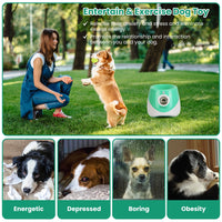1Pc Automatic Dog Ball Launcher Toy Included 6 Tennis Balls Dog With 3 Adjustable Launch Distance Interactive Ball Throw