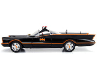 Classic TV Series Batmobile with Working Lights, and Diecast Batman and Robin Figures "80 Years of Batman" 1/18 Diecast Model Car by Jada