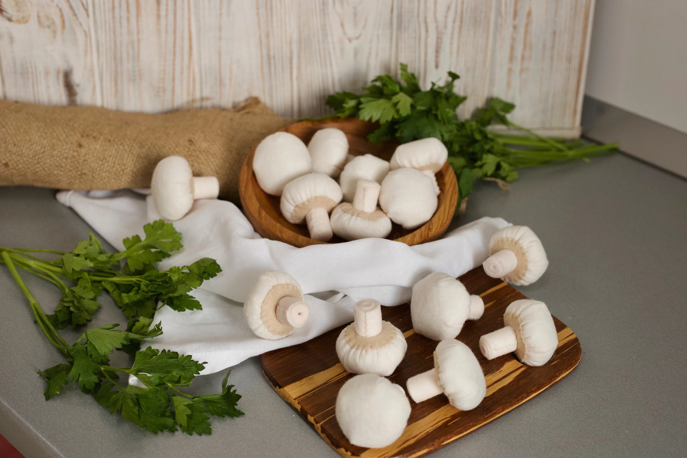 Mushroom felt food, vegetable - BIG FRENCHIES