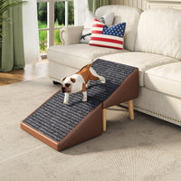 3-in-1 Dog Ramp 18.89"×17.91"×20.08" with Storage – Pet Stairs for Senior & Injured Dogs & Cats, Hidden Storage Footstoo