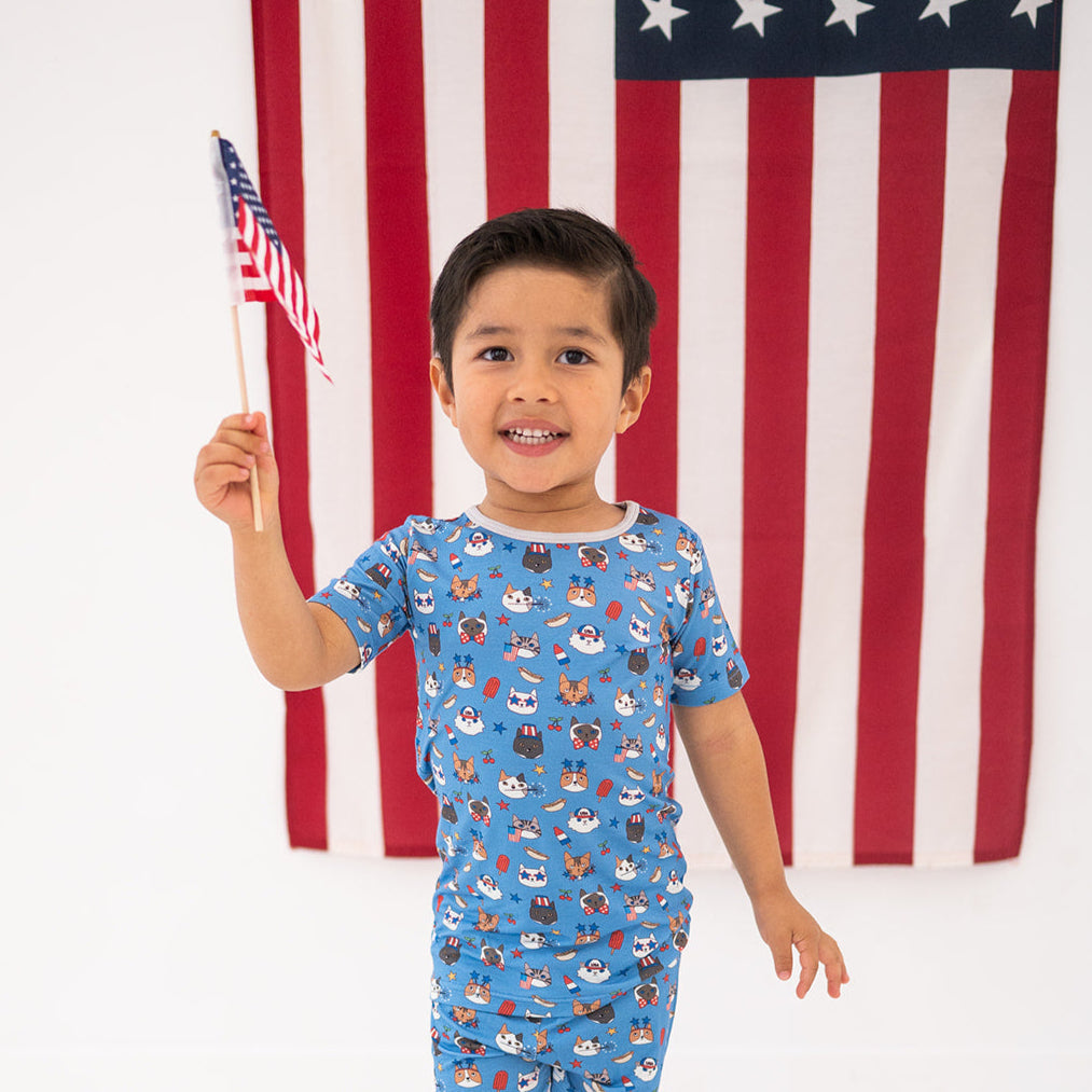Freedom Cats (Short Sleeve PJ) - BIG FRENCHIES