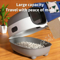 Fully Enclosed Cat Litter Box With UV Sterilization Odor Control, Large 56cm Space For Big Cats, Easy Clean 180 Flip Top