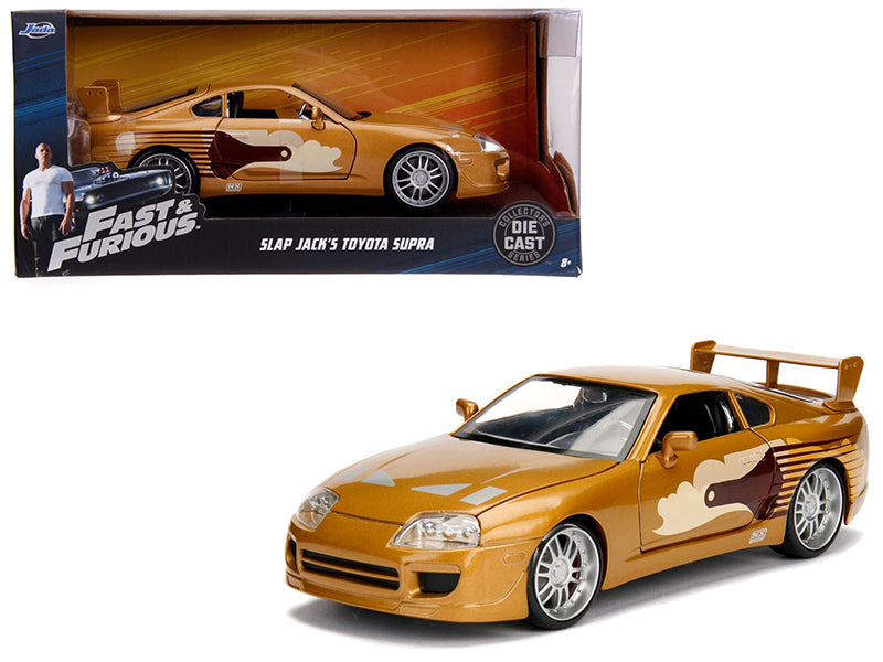 Slap Jack's Toyota Supra Gold "Fast & Furious" Movie 1/24 Diecast Model Car by Jada - BIG FRENCHIES