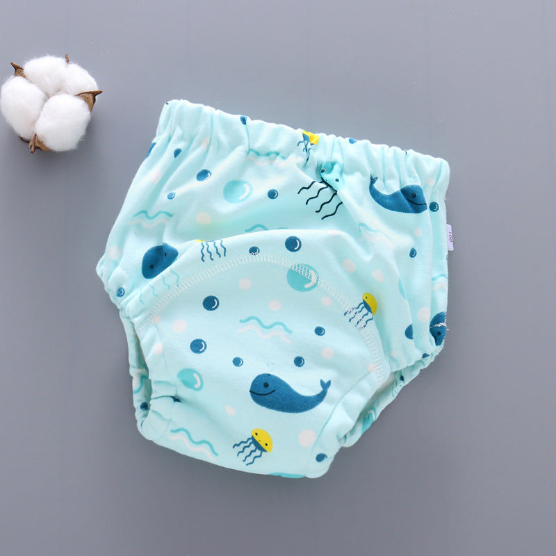 Baby Training Pants Washable 6-layer Gauze Diaper Cover Learning
