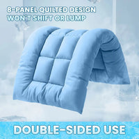 Extra-Large Cooling Dog Sofa Bed, Ultra-Soft Plush Pet Mat With 8 Compartments And Non-Slip Bottom, Thick Polyester Dog 