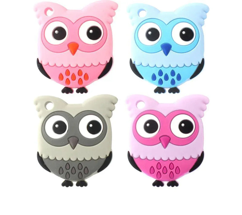 Owl Silicone Teethers Food Grade For Baby Teething Silicone Beads Teething Toddler Toys For Kids - BIG FRENCHIES