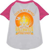 Scary Halloween Costume Pet Raglan Shirt