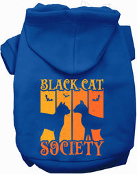 Black Cat Society Halloween Pet Hoodie