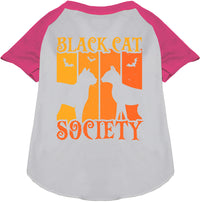 Black Cat Society Pet Raglan Shirt