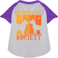 Black Cat Society Pet Raglan Shirt