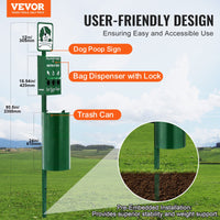 Dog Waste Station 11.5 Gallons Outdoor Dog Poop Station With 600 Bags