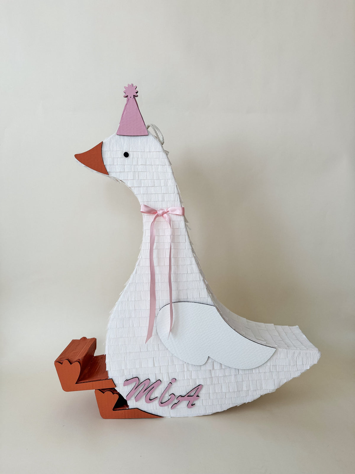 🪿 32” Sitting Goose Piñata – Large Handmade Goose Piñata for Farm Parties, Birthdays & Barnyard Celebrations