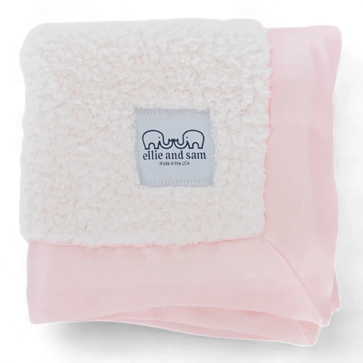 Classic Satin Border Lovey - Pink - BIG FRENCHIES