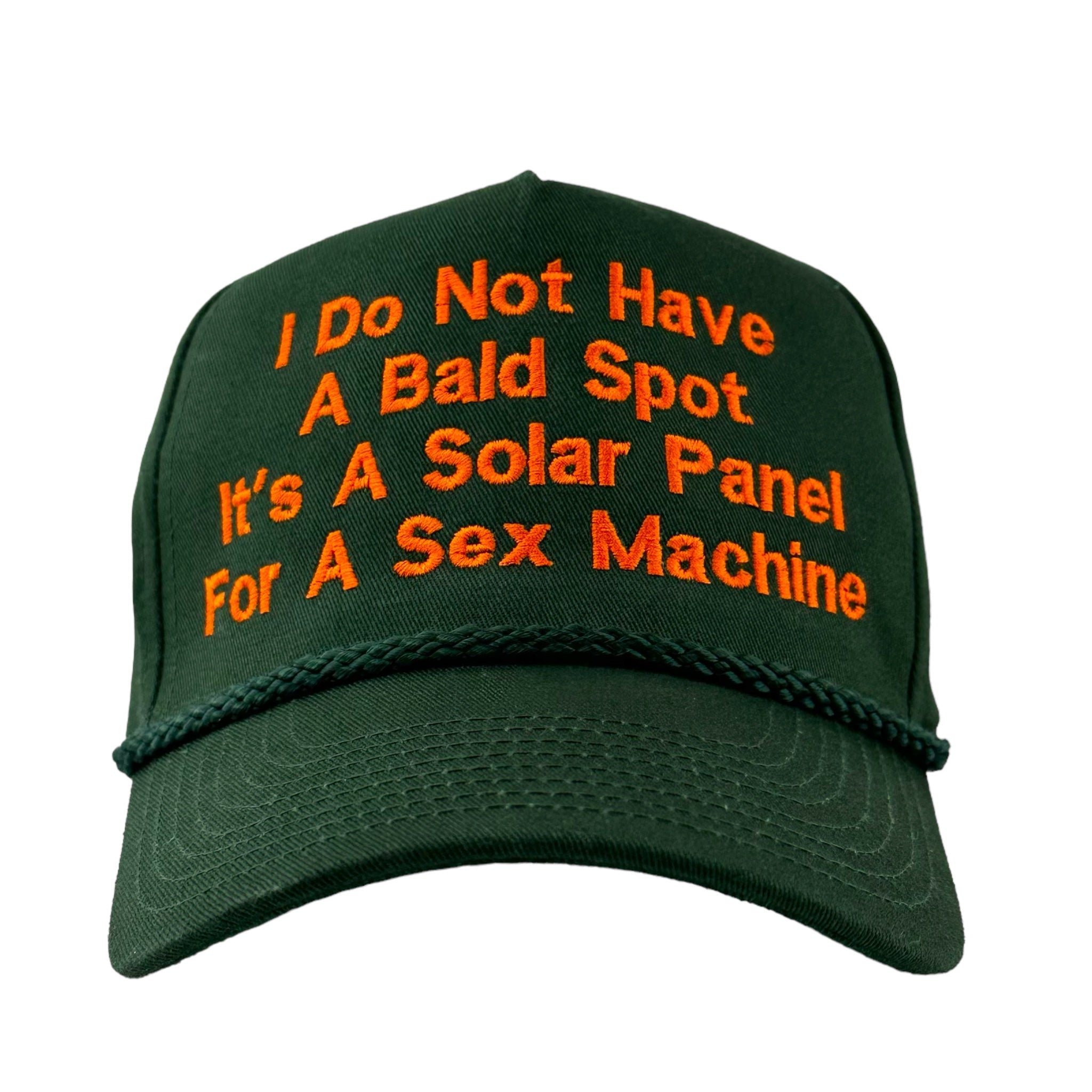I DO NOT HAVE A BALD SPOT GREEN ROPE SNAPBACK HAT CAP Custom Embroidered ￼