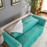 Sofa Couch Cover Chair Throw Pet Dog Kids Mat Furniture Protector Reversible Removable Armrest Slipcovers 1/2/3 Seat