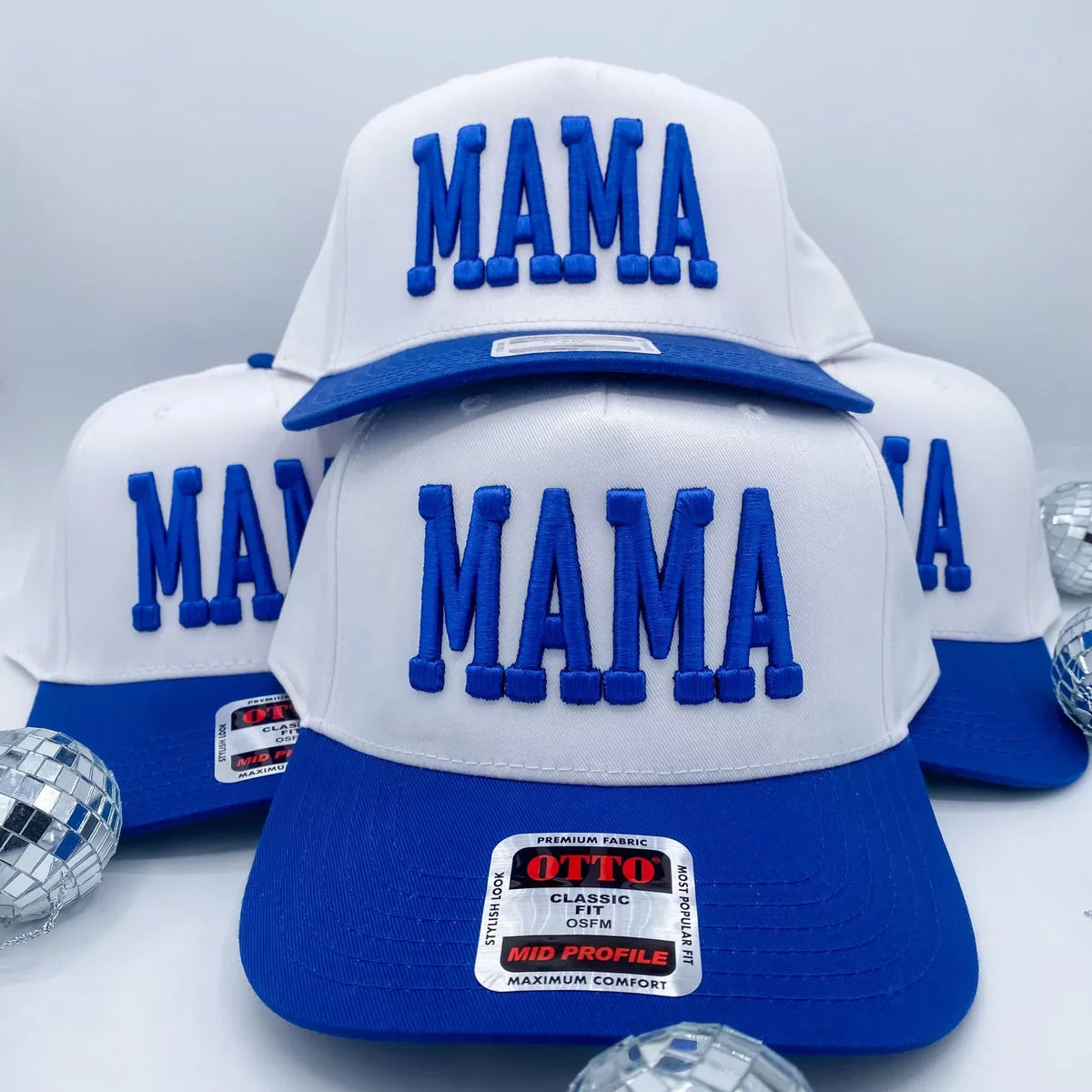 Mama Puff Blue + White - Trucker Hat - BIG FRENCHIES