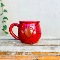 Calliope Heart Mug - Ladybug Red - BIG FRENCHIES