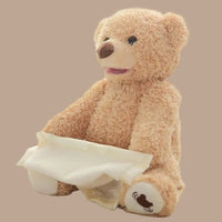 MEACAOFG Peekaboo Baby Bear Toy - Interactive Hide & Seek Plush Toy for Infants