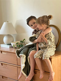 Moss Ribbed Toddler Blanket - BIG FRENCHIES