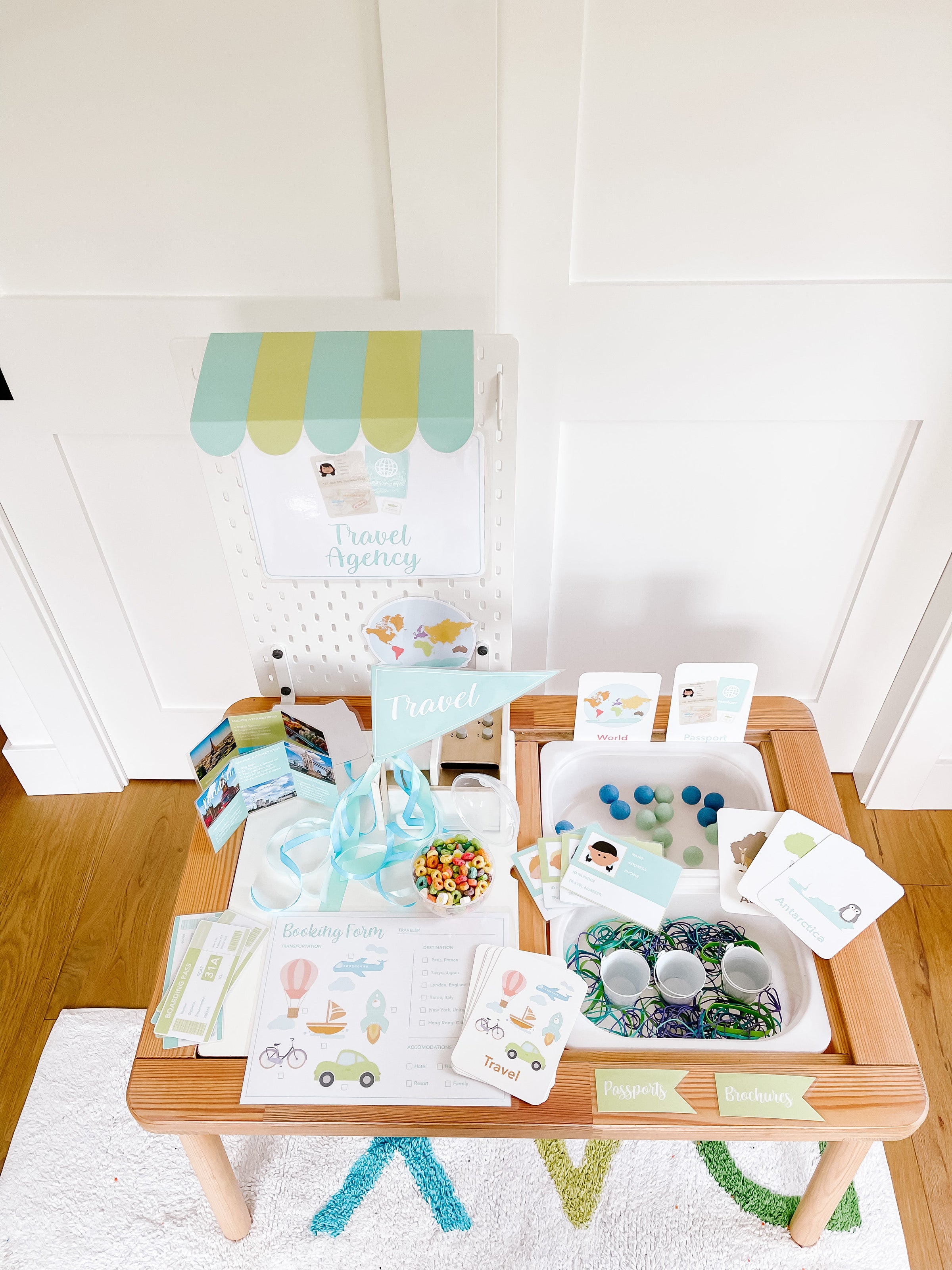 Travel Agency Dramatic Play