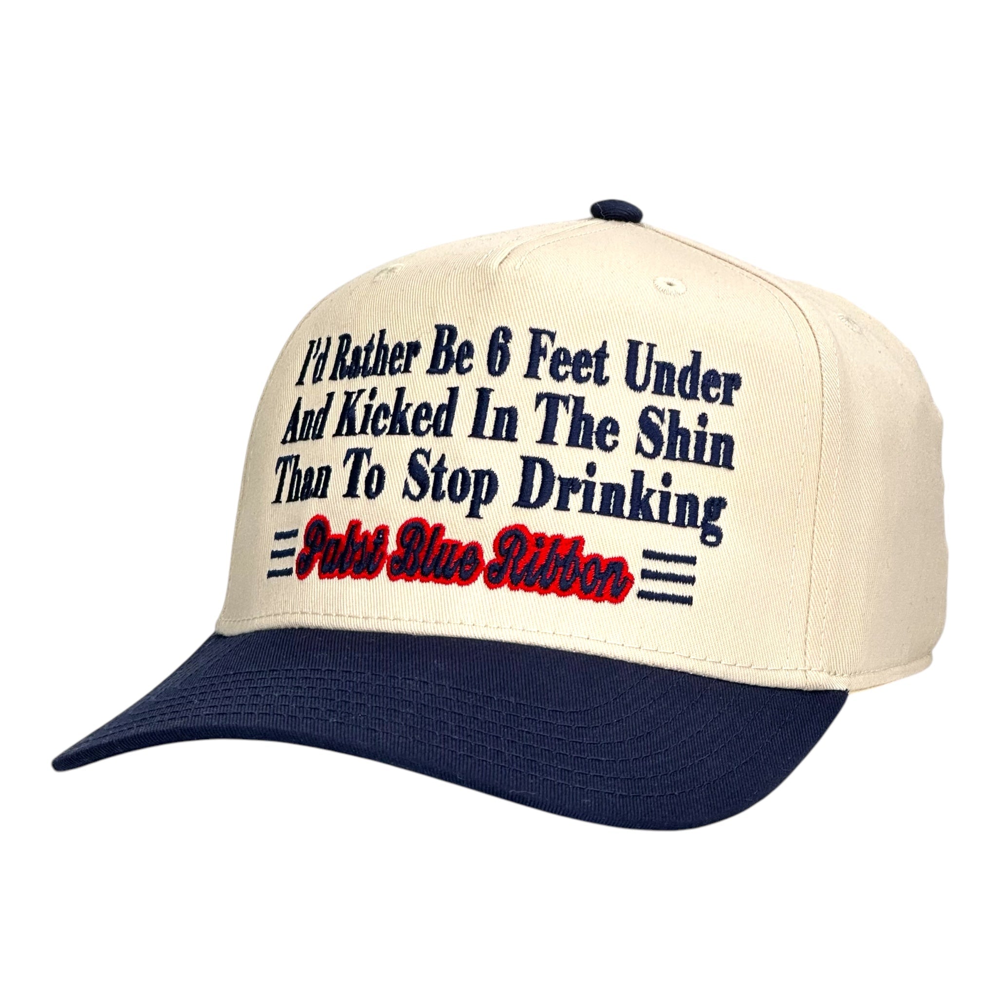 I’d rather be 6 feet under Hat Custom Embroidered