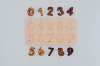 Lindquist Lane Two Tone Wooden Number Puzzle 0 - 9
