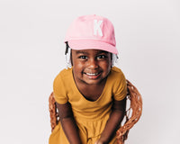 Light Pink Letter Baseball Hat - BIG FRENCHIES