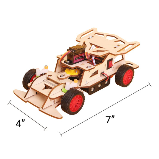 Steering Remote-Controlled Car DIY Kit, Educational STEM Toy - BIG FRENCHIES