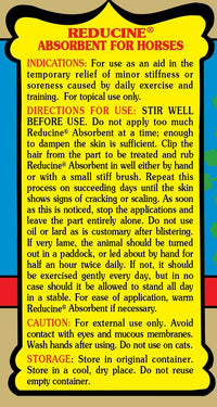 Reducine Absorbent Horses 16 oz. Soothes Muscles Joints After Training