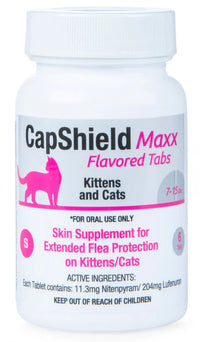 CapShield Maxx Flavored Tabs Flea Supplement Cats and Kittens 7-15lb 6 Count