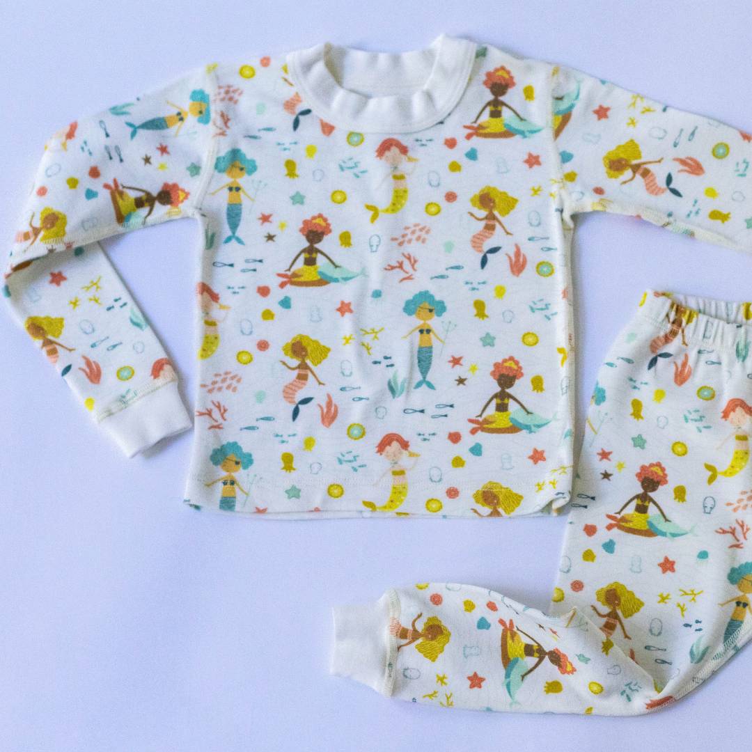 Mermaids from around the world Organic Pajamas - BIG FRENCHIES