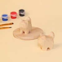 Hand-Carved Cat Painting Kit – Paint Two Cats, Create a Keychain - BIG FRENCHIES