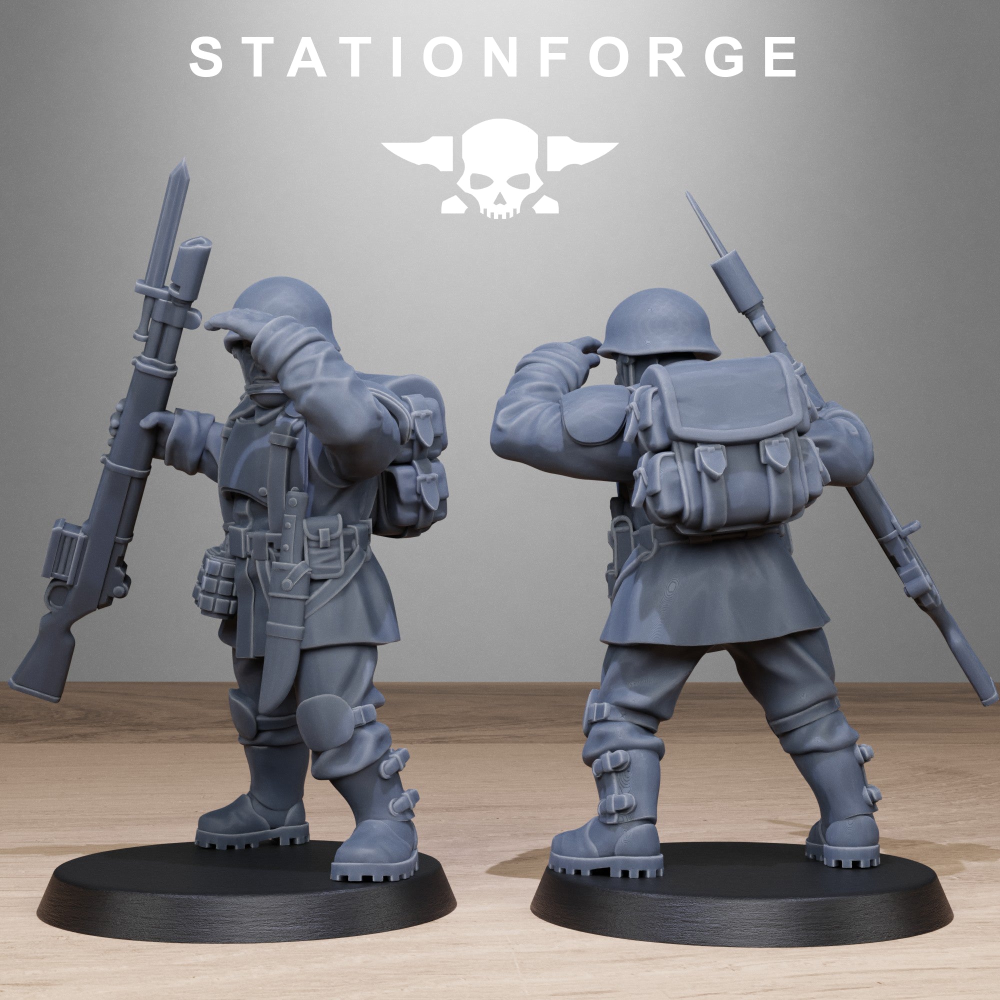 3D Printed FreeGuard Infantry by StationForge Miniatures
