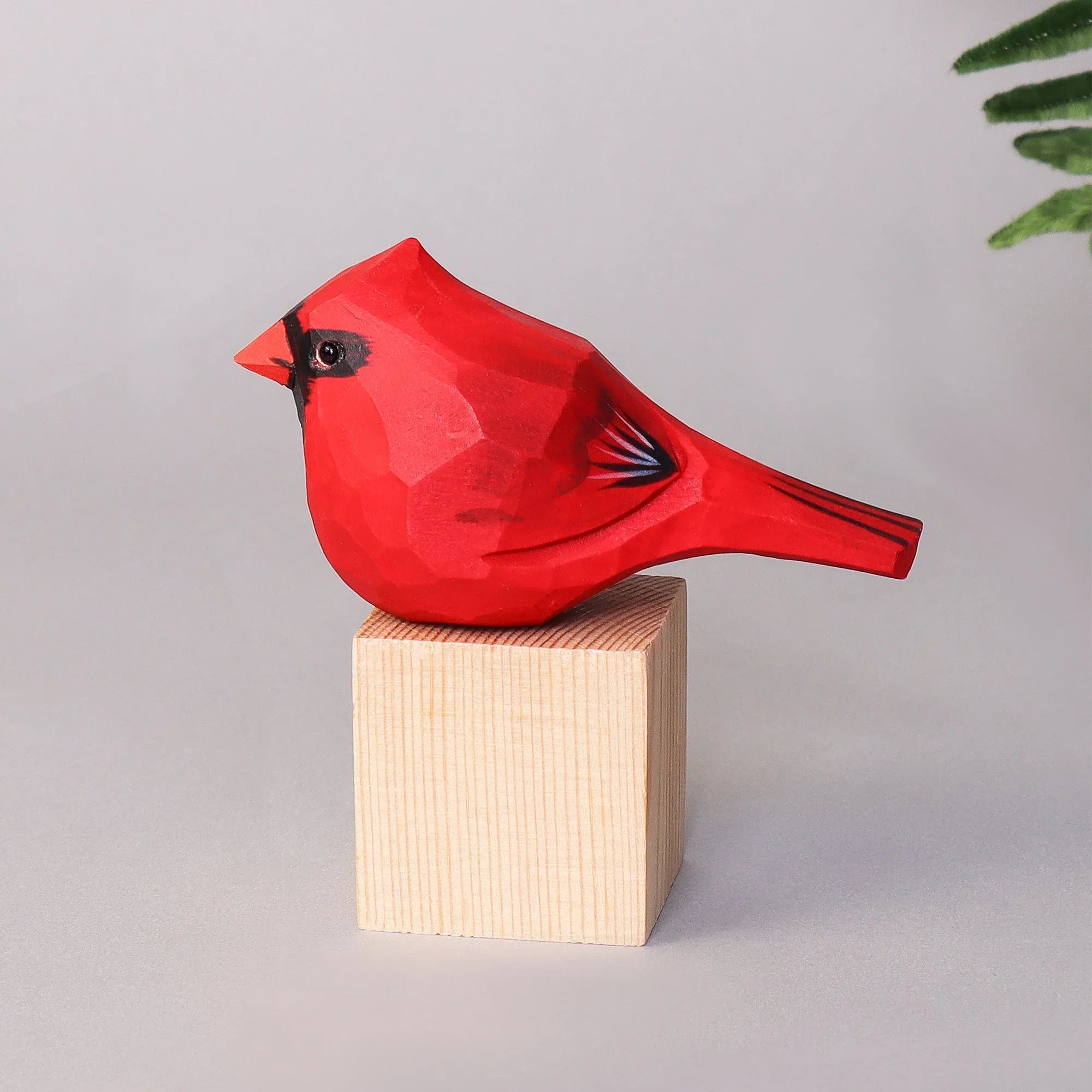 Hand Carved Cardinal Bird, Unique Gift for Loved Ones - BIG FRENCHIES