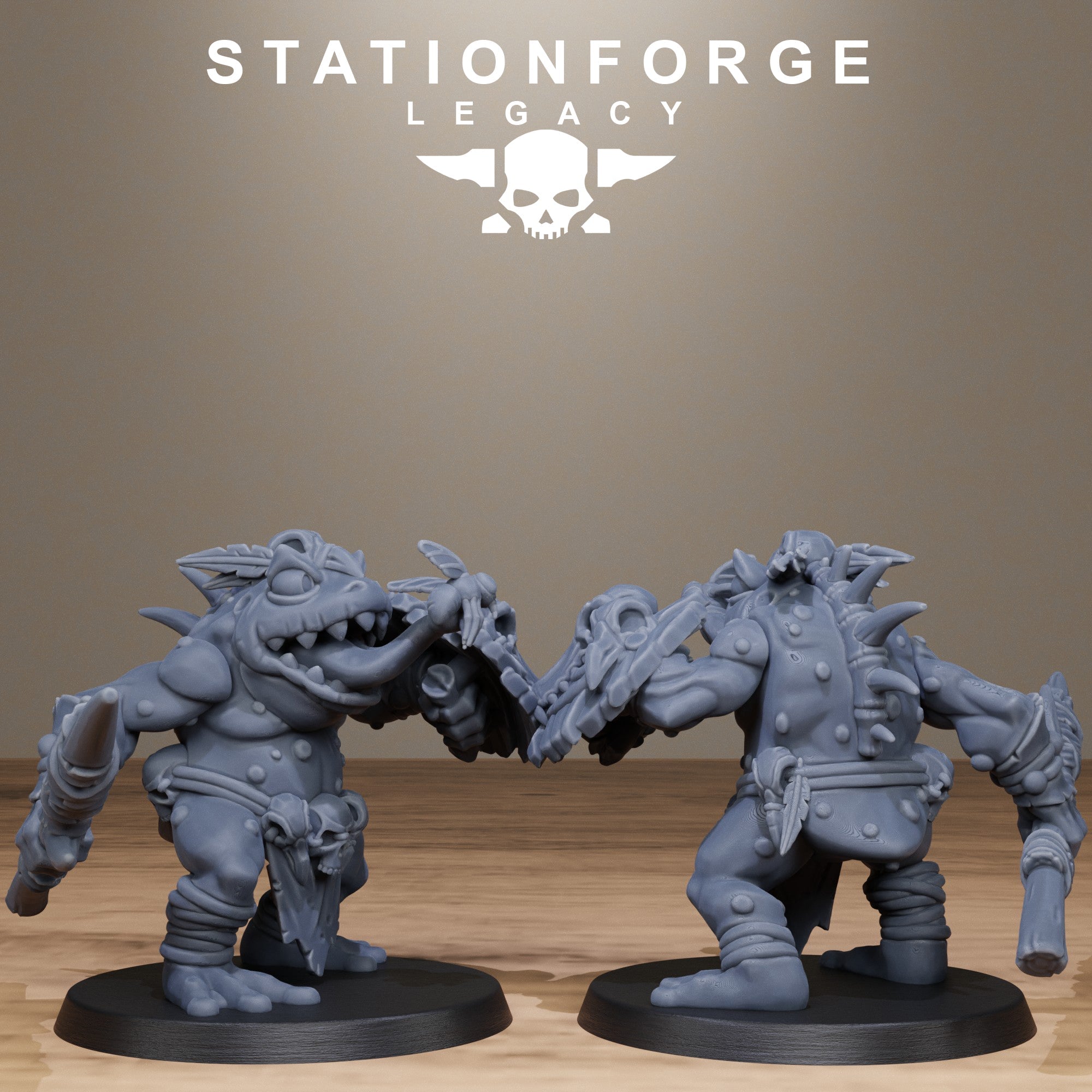 3D Printed Bogkin Heavies by Stationforge Miniatures
