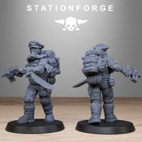 3D Printed GrimGuard Jungle Fighters by StationForge Miniatures