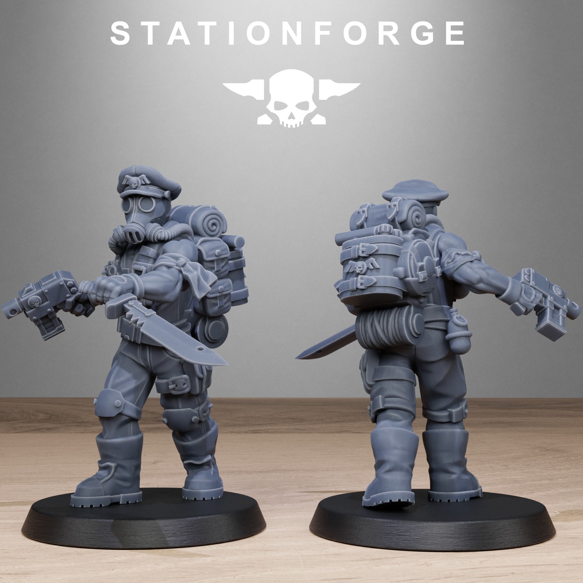 3D Printed GrimGuard Jungle Fighters by StationForge Miniatures