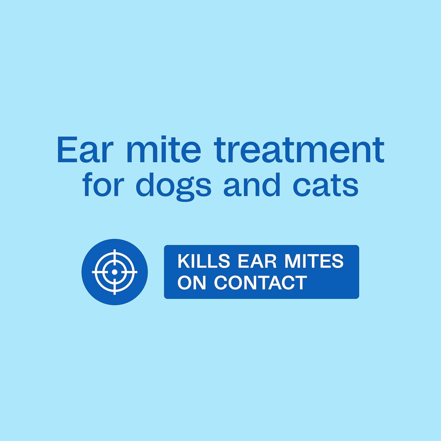 Adams Ear Mite Treatment for Dogs & Cats 0.5oz Kills Mites Fast Soothes Pet Ear 2PCK