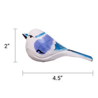 Hand-Carved Wooden Bird Figurine – White - BIG FRENCHIES